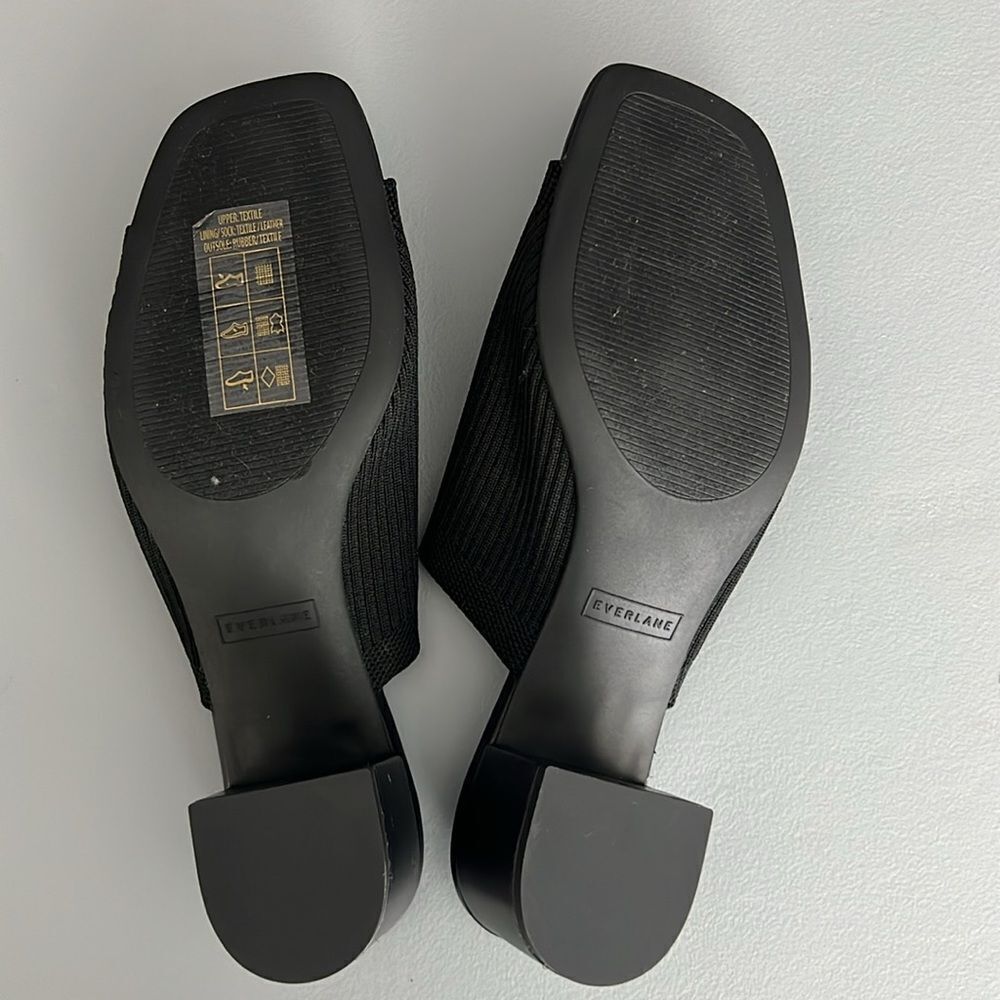 New Everlane The Glove Mule in ReKnit Black Size 9.5 - Picture 10 of 12